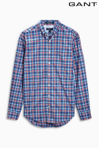 Navy/Red Gant Multi Check Shirt